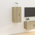 Tv-Wandmeubel 40X34,5X80 Cm Kleurig 1 40 x 34.5 x 80 cm Sonoma eiken