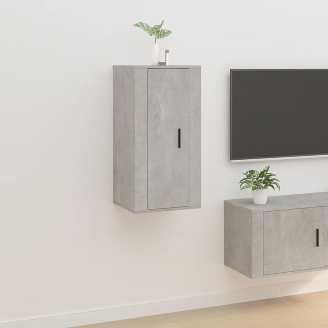 Tv-Wandmeubel 40X34,5X80 Cm 1 40 x 34.5 x 80 cm Betongrijs