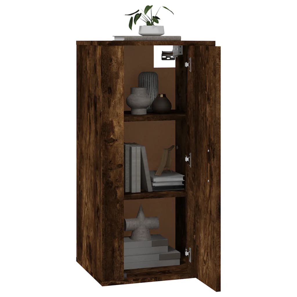 Tv-Wandmeubel 40X34,5X80 Cm Kleurig 1 40 x 34.5 x 80 cm Gerookt eiken