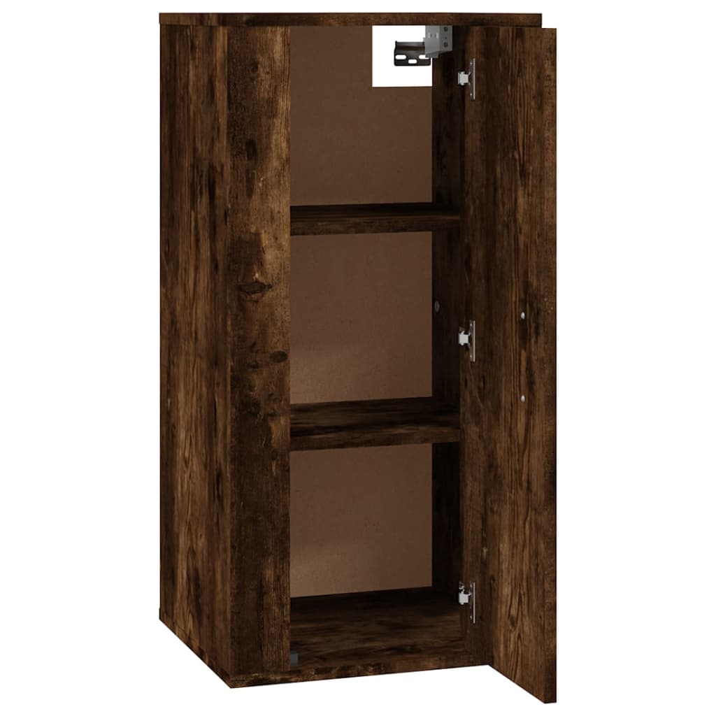 Tv-Wandmeubel 40X34,5X80 Cm Kleurig 1 40 x 34.5 x 80 cm Gerookt eiken