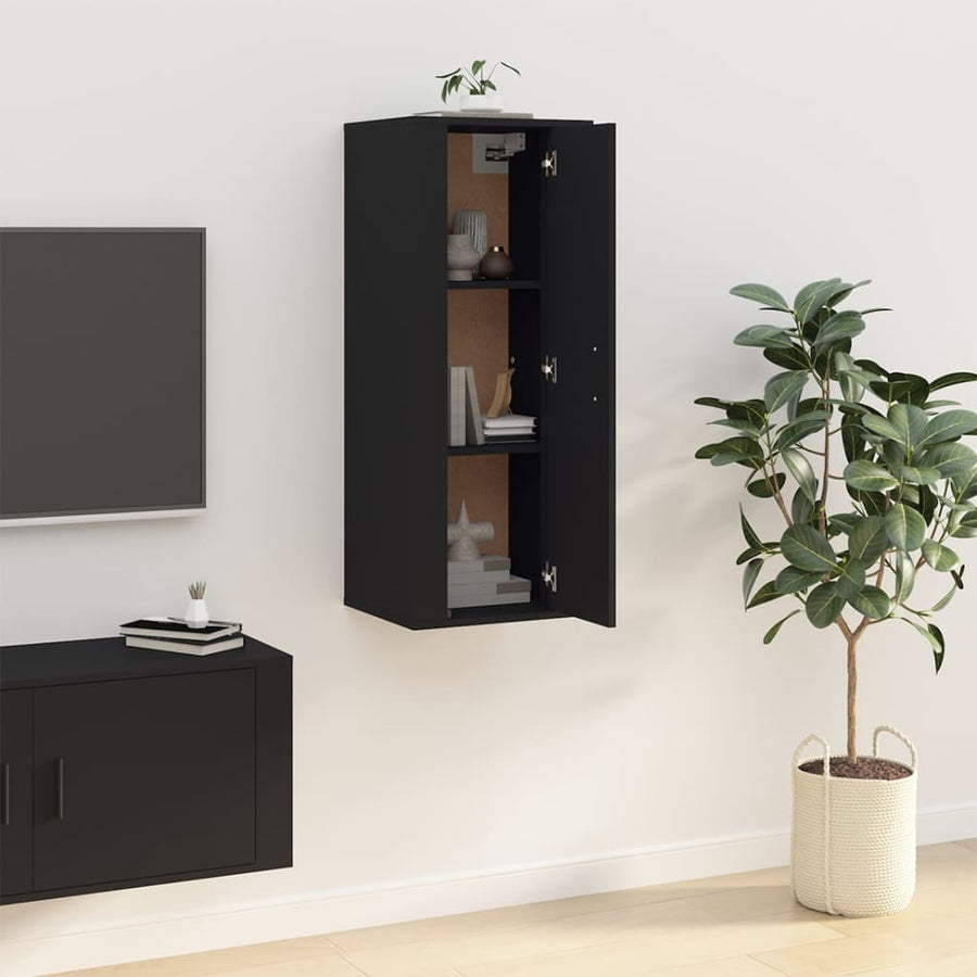 Tv-Wandmeubel 40X34,5X00 Cm 1 40 x 34.5 x 100 cm Zwart