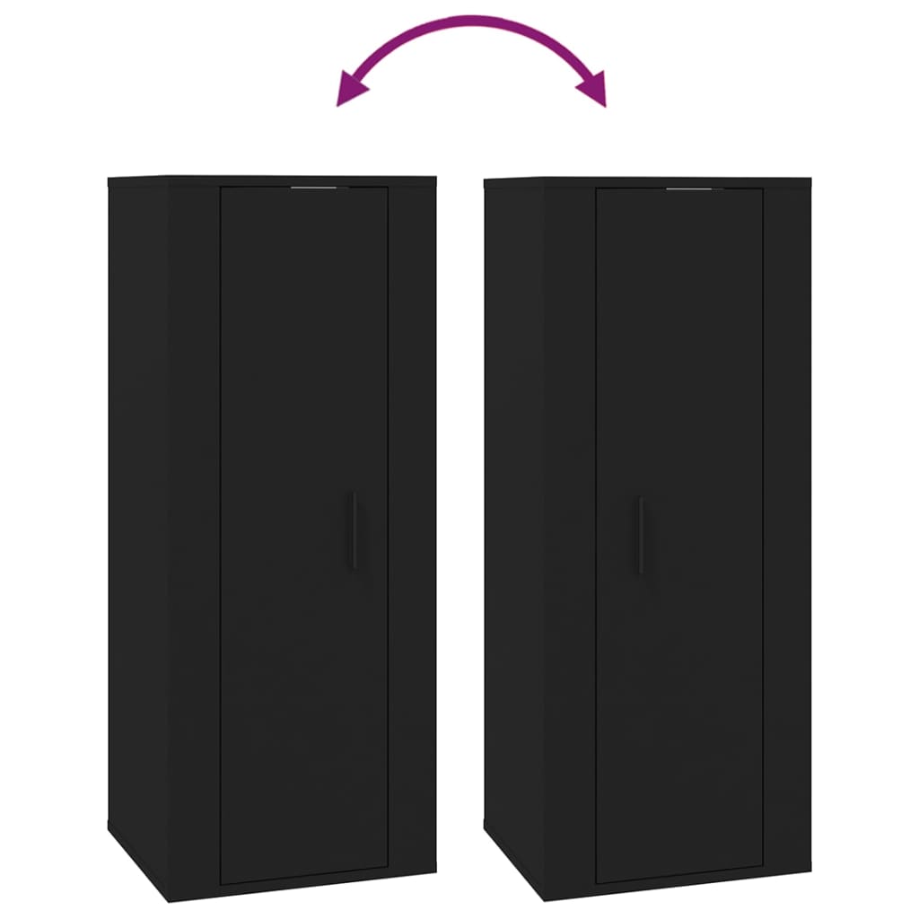 Tv-Wandmeubel 40X34,5X00 Cm 1 40 x 34.5 x 100 cm Zwart