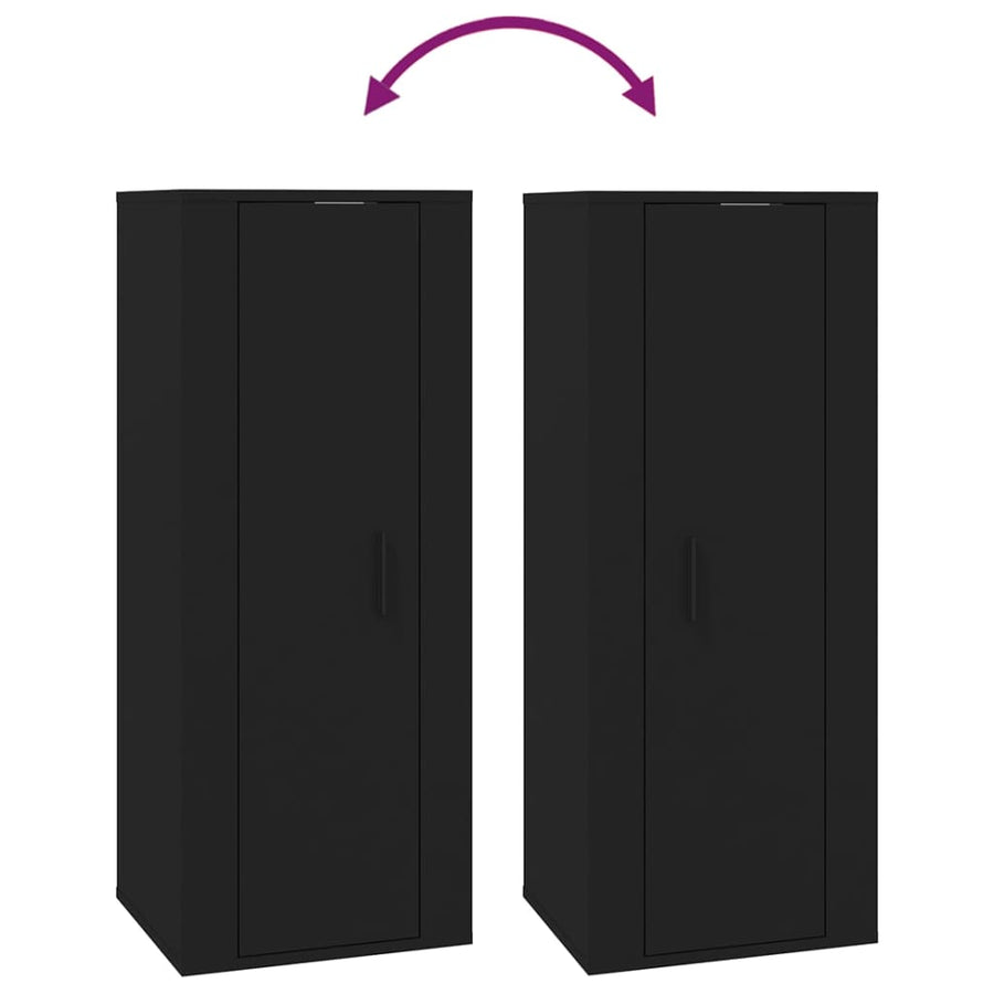 Tv-Wandmeubel 40X34,5X00 Cm 1 40 x 34.5 x 100 cm Zwart