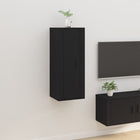 Tv-wandmeubel 40x34,5x100 cm zwart bewerkt hout