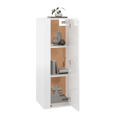 Tv-Wandmeubel 40X34,5X00 Cm 1 40 x 34.5 x 100 cm Hoogglans wit