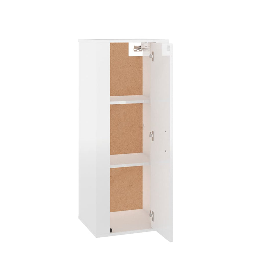 Tv-Wandmeubel 40X34,5X00 Cm 1 40 x 34.5 x 100 cm Hoogglans wit