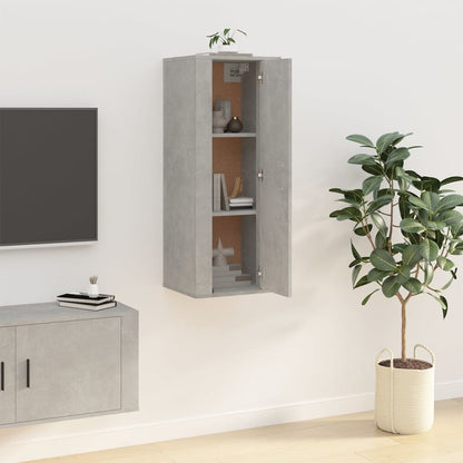 Tv-wandmeubel 40x34,5x100 cm betongrijs