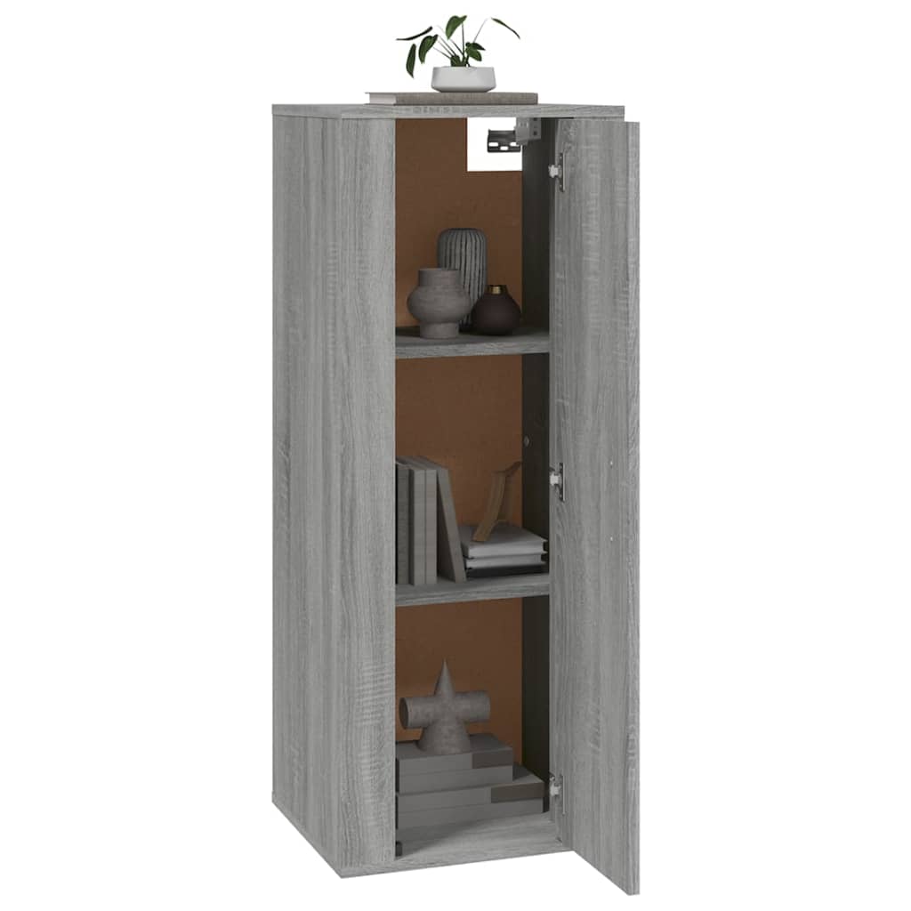 Tv-wandmeubel 40x34,5x100 cm grijs sonoma eikenkleurig