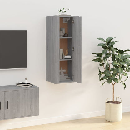Tv-wandmeubel 40x34,5x100 cm grijs sonoma eikenkleurig