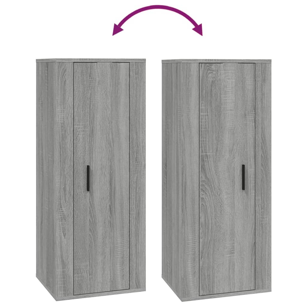 Tv-wandmeubel 40x34,5x100 cm grijs sonoma eikenkleurig
