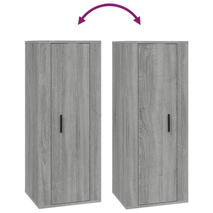 Tv-wandmeubel 40x34,5x100 cm grijs sonoma eikenkleurig