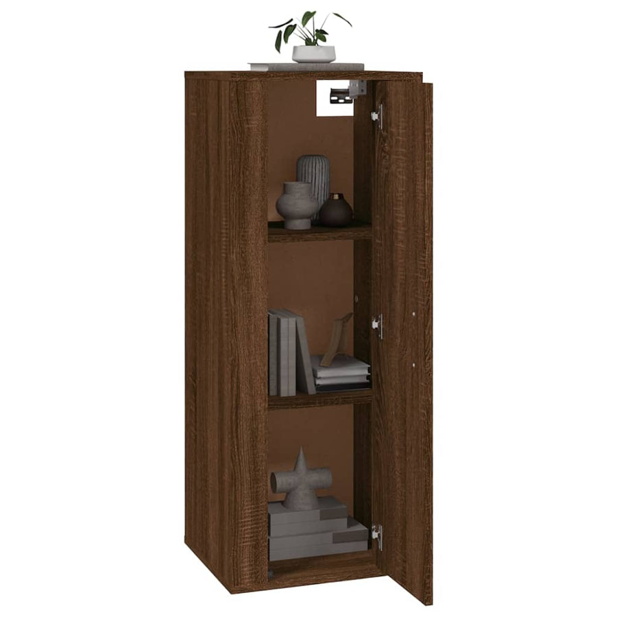 Tv-Wandmeubel 40X34,5X00 Cm Bruin Eikenkleur 1 40 x 34.5 x 100 cm Bruineiken