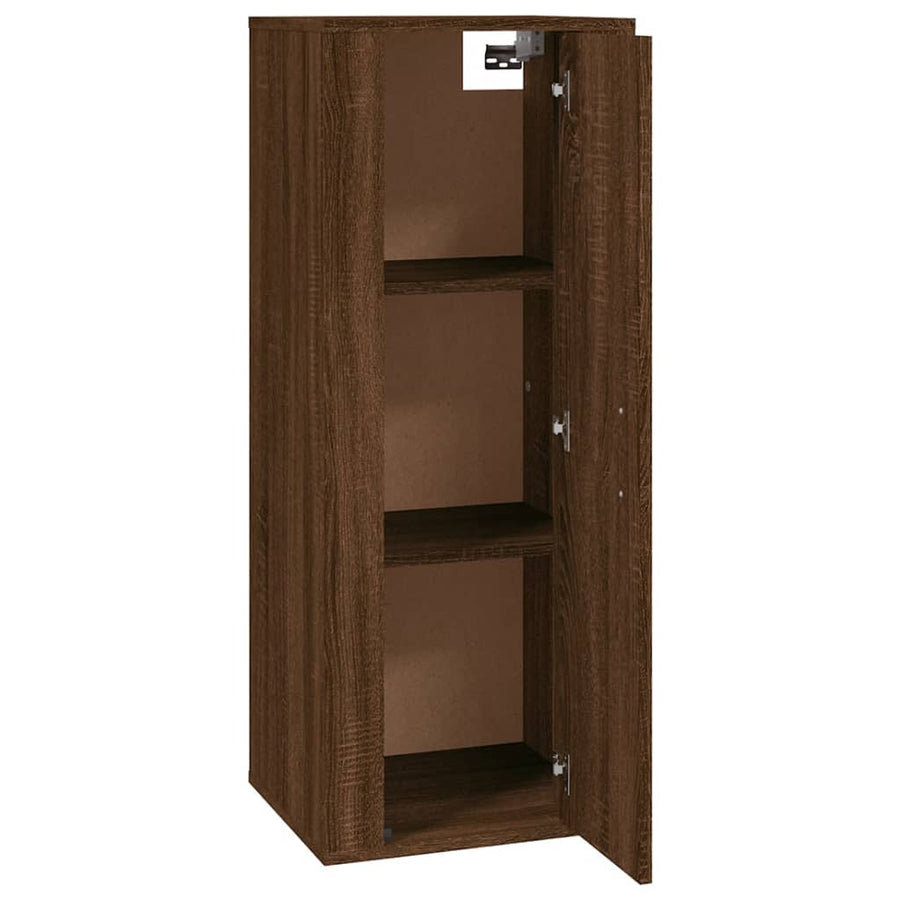 Tv-Wandmeubel 40X34,5X00 Cm Bruin Eikenkleur 1 40 x 34.5 x 100 cm Bruineiken