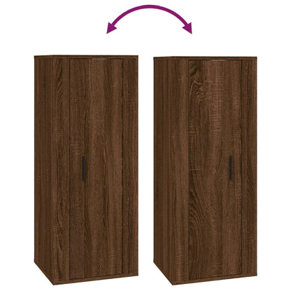 Tv-Wandmeubel 40X34,5X00 Cm Bruin Eikenkleur 1 40 x 34.5 x 100 cm Bruineiken