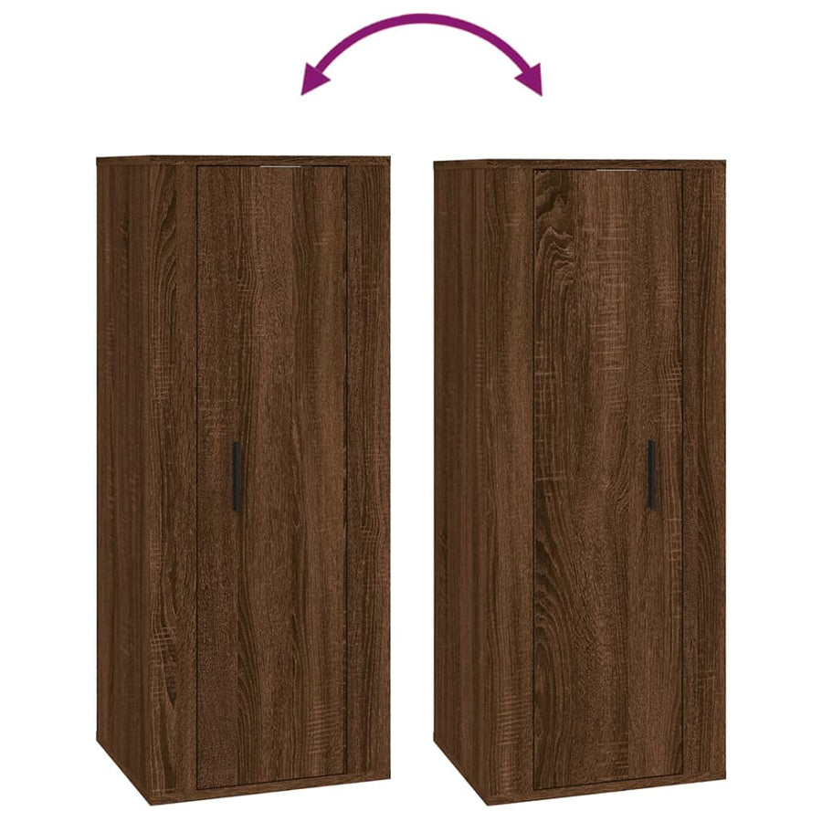 Tv-Wandmeubel 40X34,5X00 Cm Bruin Eikenkleur 1 40 x 34.5 x 100 cm Bruineiken