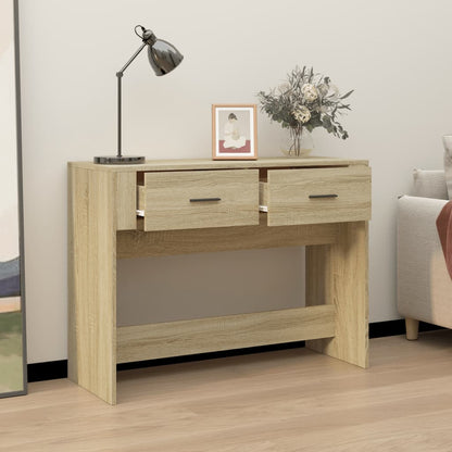 Wandtafel 100X39X75 Cm Bewerkt Hout Sonoma Eikenkleurig