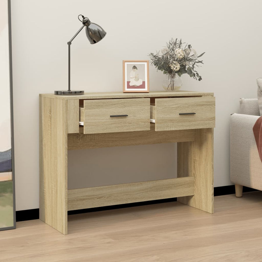 Wandtafel 100X39X75 Cm Bewerkt Hout Sonoma Eikenkleurig