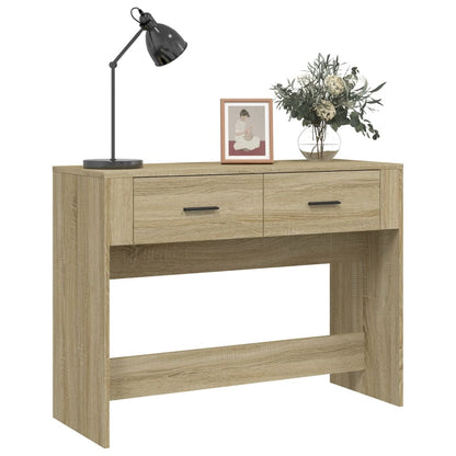 Wandtafel 100X39X75 Cm Bewerkt Hout Sonoma Eikenkleurig