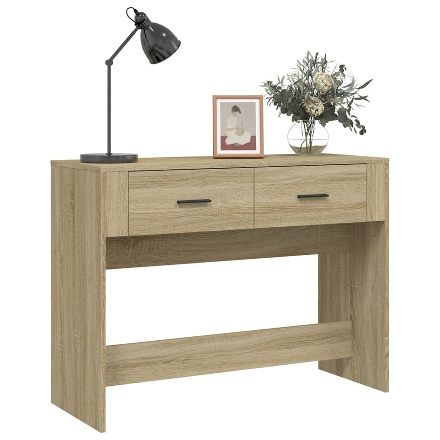 Wandtafel 100X39X75 Cm Bewerkt Hout Sonoma Eikenkleurig