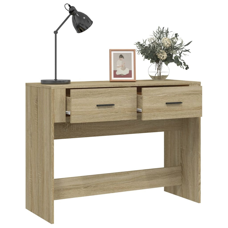 Wandtafel 100X39X75 Cm Bewerkt Hout Sonoma Eikenkleurig