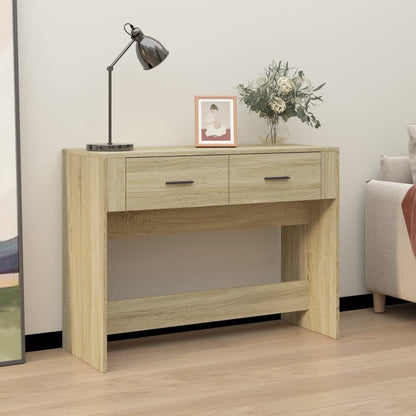 Wandtafel 100X39X75 Cm Bewerkt Hout Sonoma Eikenkleurig