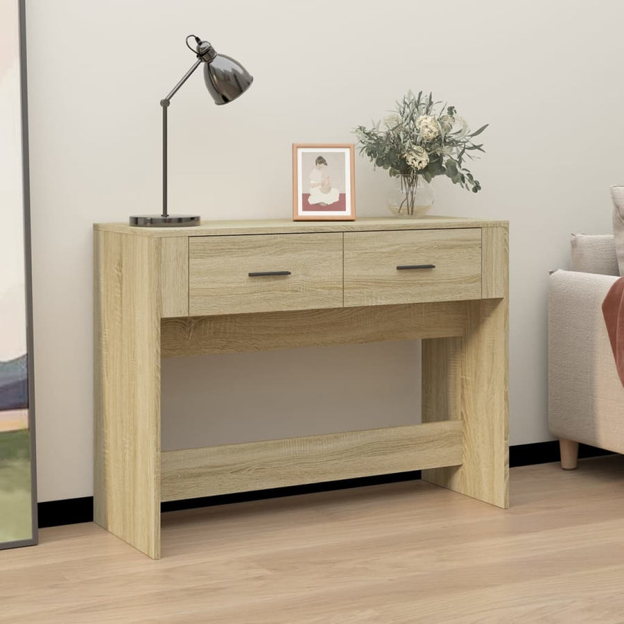 Wandtafel 100X39X75 Cm Bewerkt Hout Sonoma Eikenkleurig
