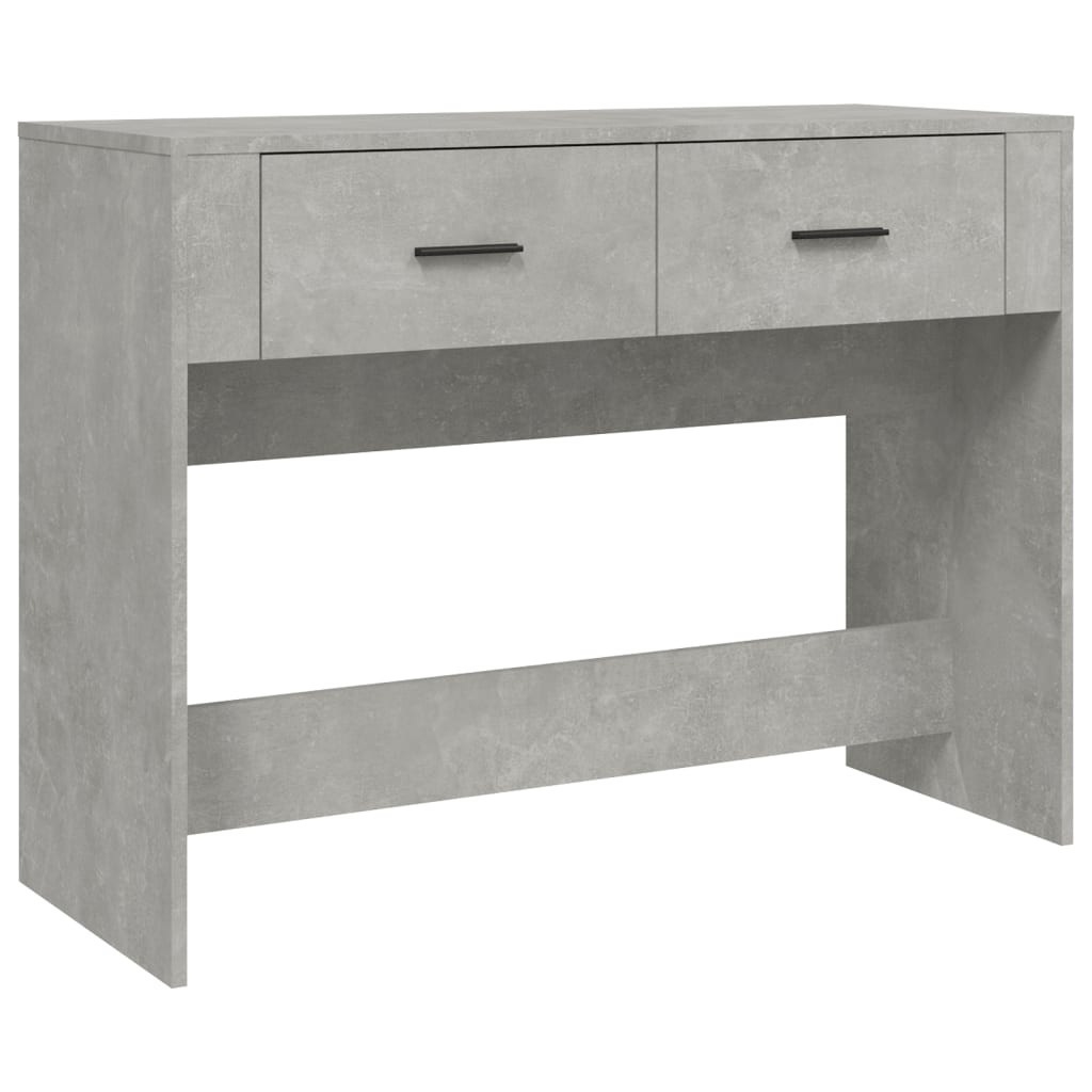 Wandtafel 100X39X75 Cm Bewerkt Hout Betongrijs