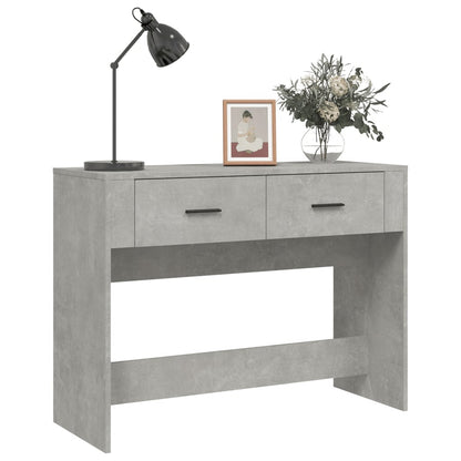 Wandtafel 100X39X75 Cm Bewerkt Hout Betongrijs