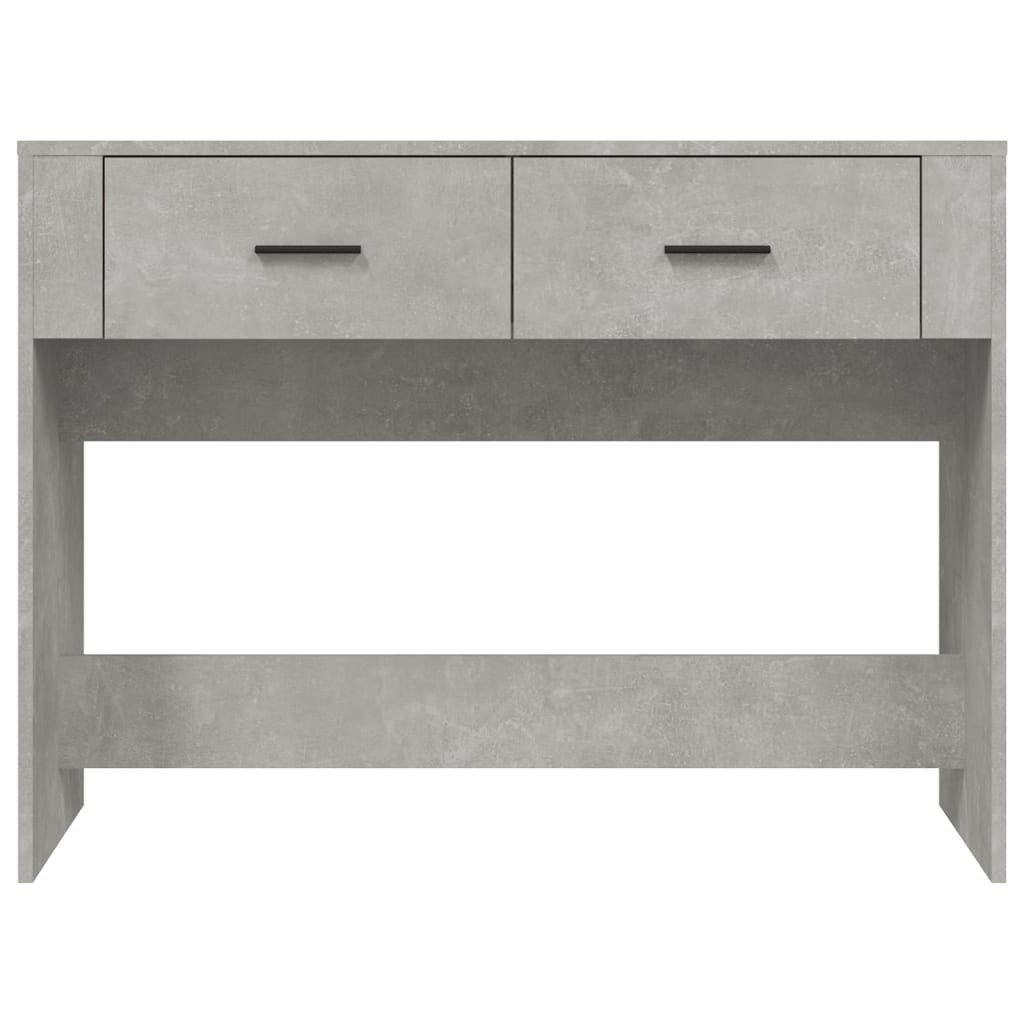 Wandtafel 100X39X75 Cm Bewerkt Hout Betongrijs