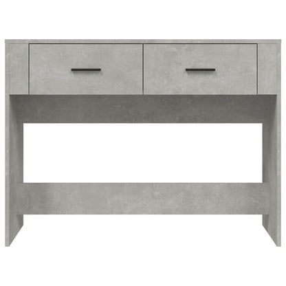 Wandtafel 100X39X75 Cm Bewerkt Hout Betongrijs