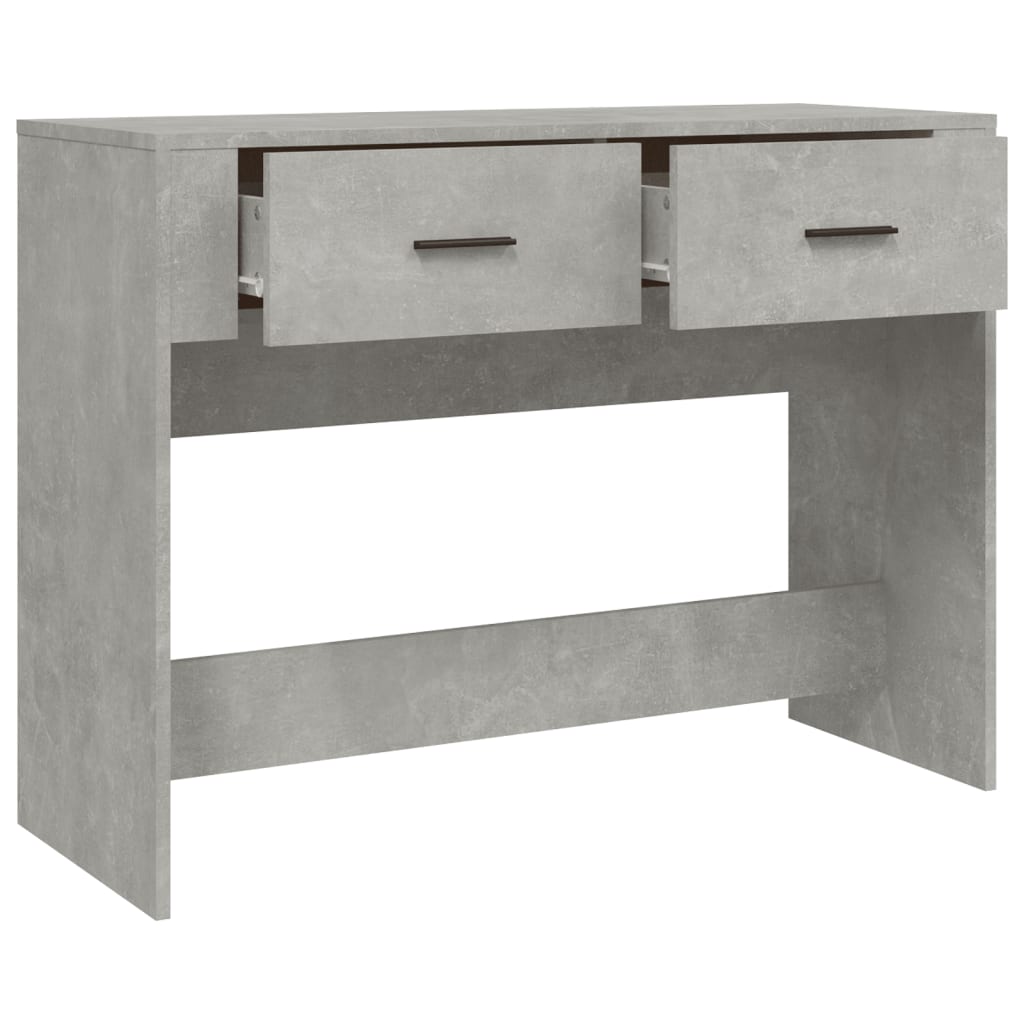 Wandtafel 100X39X75 Cm Bewerkt Hout Betongrijs