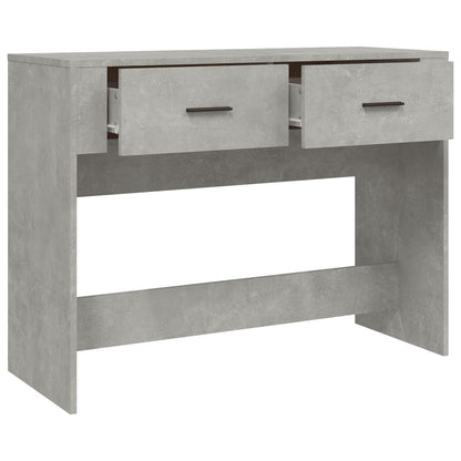 Wandtafel 100X39X75 Cm Bewerkt Hout Betongrijs