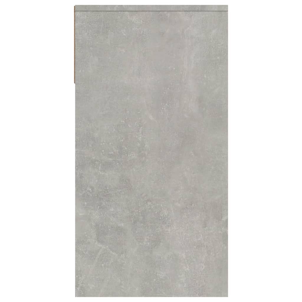 Wandtafel 100X39X75 Cm Bewerkt Hout Betongrijs