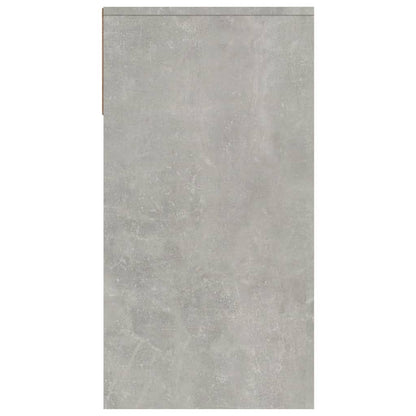 Wandtafel 100X39X75 Cm Bewerkt Hout Betongrijs