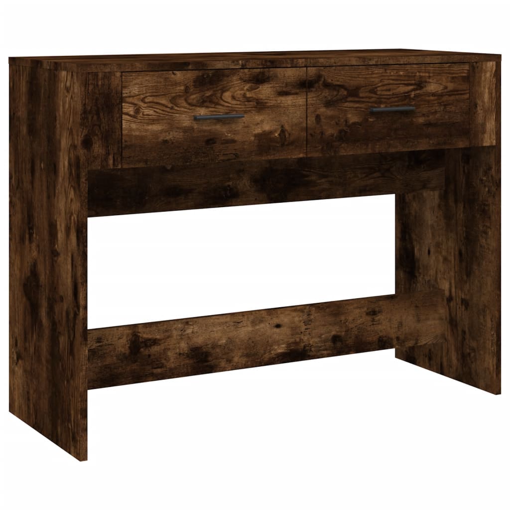 Wandtafel 100X39X75 Cm Bewerkt Hout Gerookt Eikenkleurig