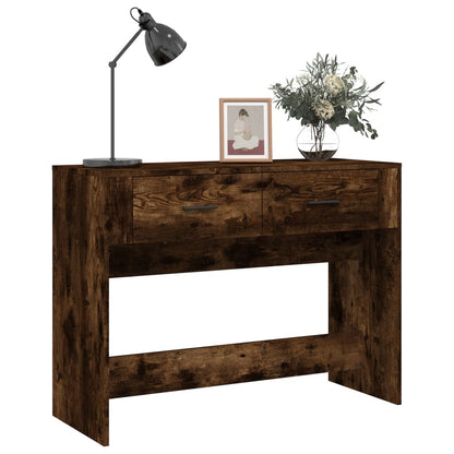 Wandtafel 100X39X75 Cm Bewerkt Hout Gerookt Eikenkleurig