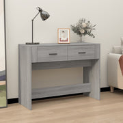 Wandtafel 100x39x75 cm bewerkt hout grijs