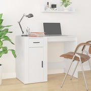 Desk 100x49x75 cm treated wood white