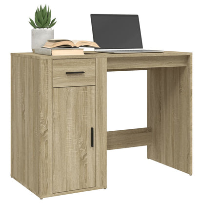 Bureau 100X49X75 Cm Bewerkt Hout Sonoma Eikenkleurig