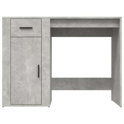 Bureau 100X49X75 Cm Bewerkt Hout Betongrijs