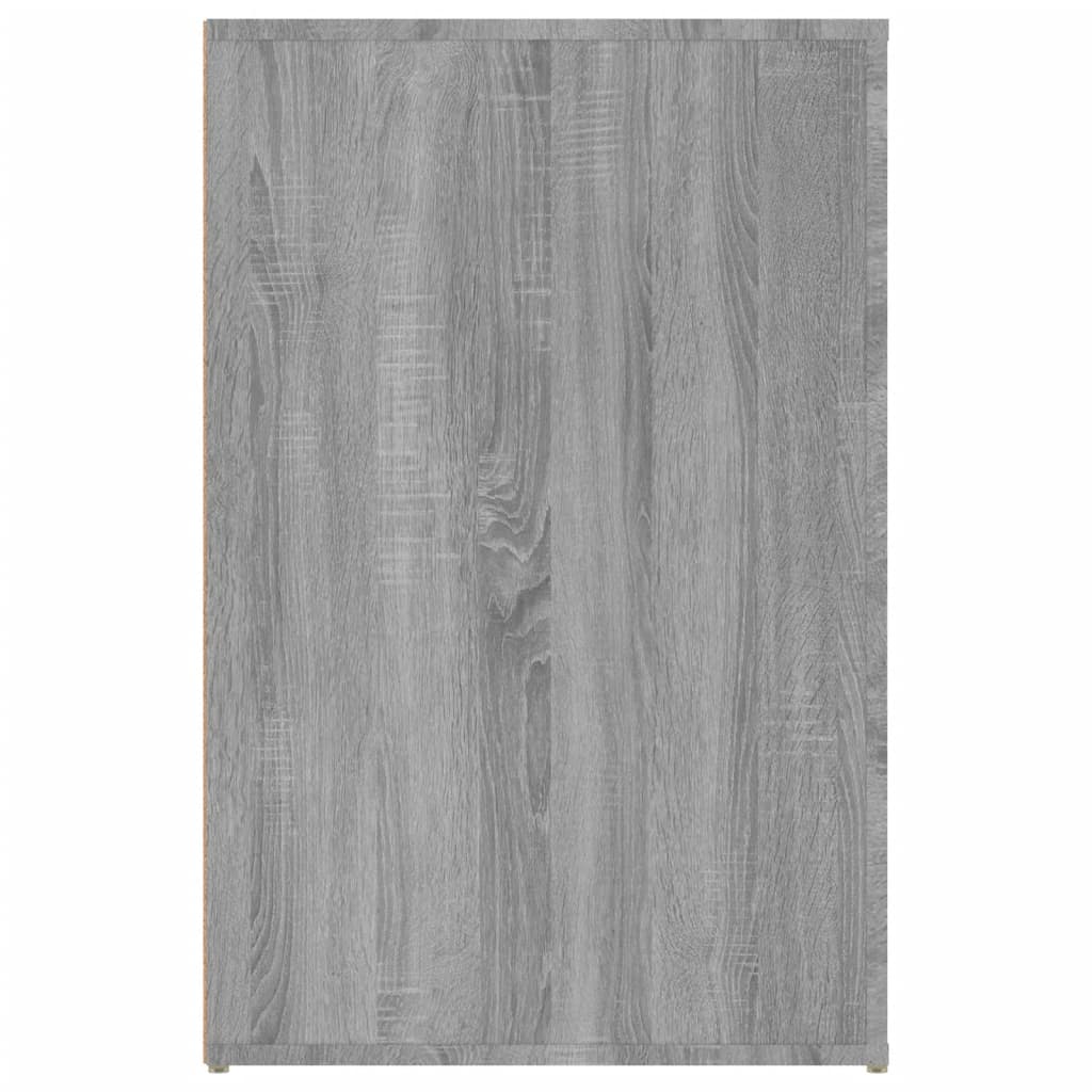 Bureau 100X49X75 Cm Bewerkt Hout Grijs Sonoma Eikenkleurig