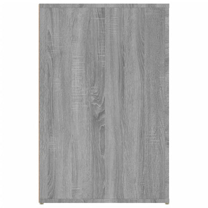 Bureau 100X49X75 Cm Bewerkt Hout Grijs Sonoma Eikenkleurig