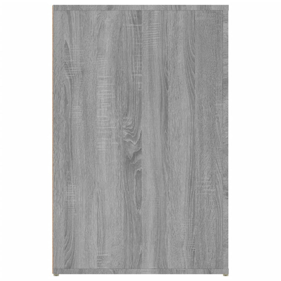 Bureau 100X49X75 Cm Bewerkt Hout Grijs Sonoma Eikenkleurig