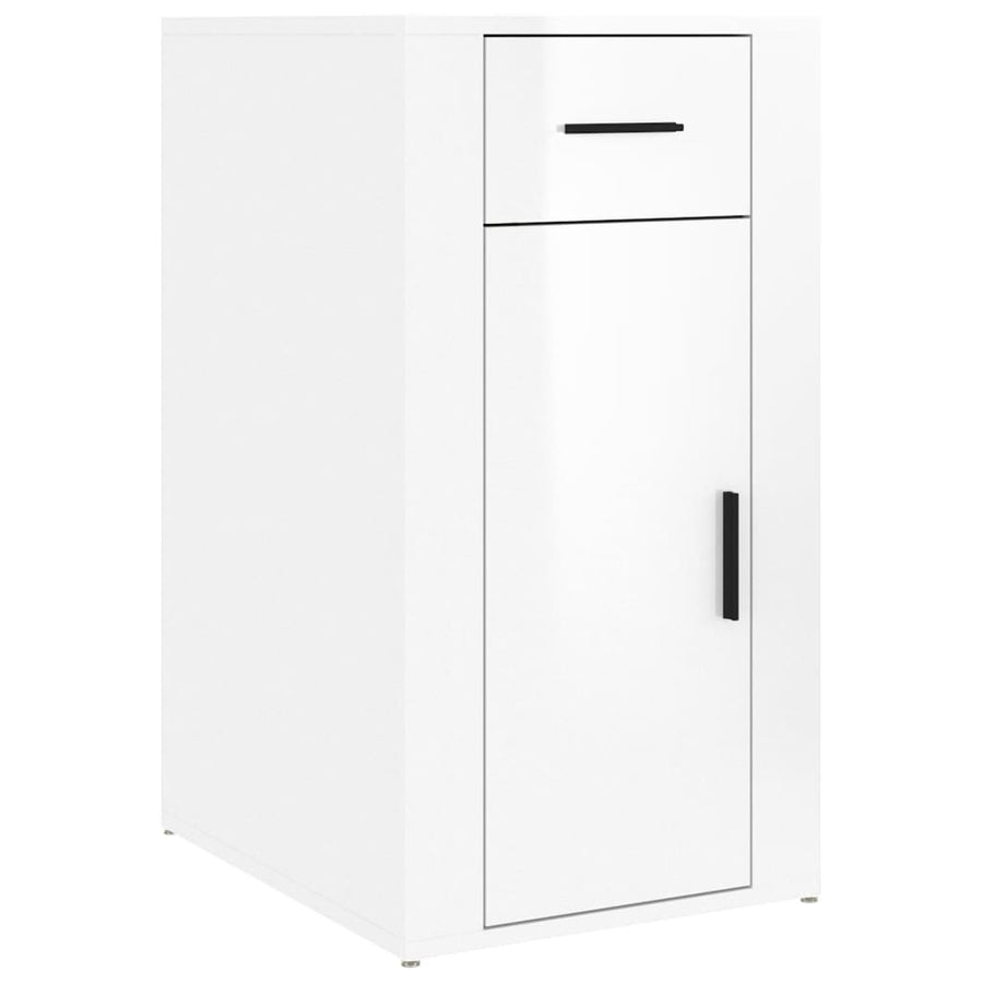 Bureaukastje 40X49X75 Cm Bewerkt Hout Hoogglans Wit