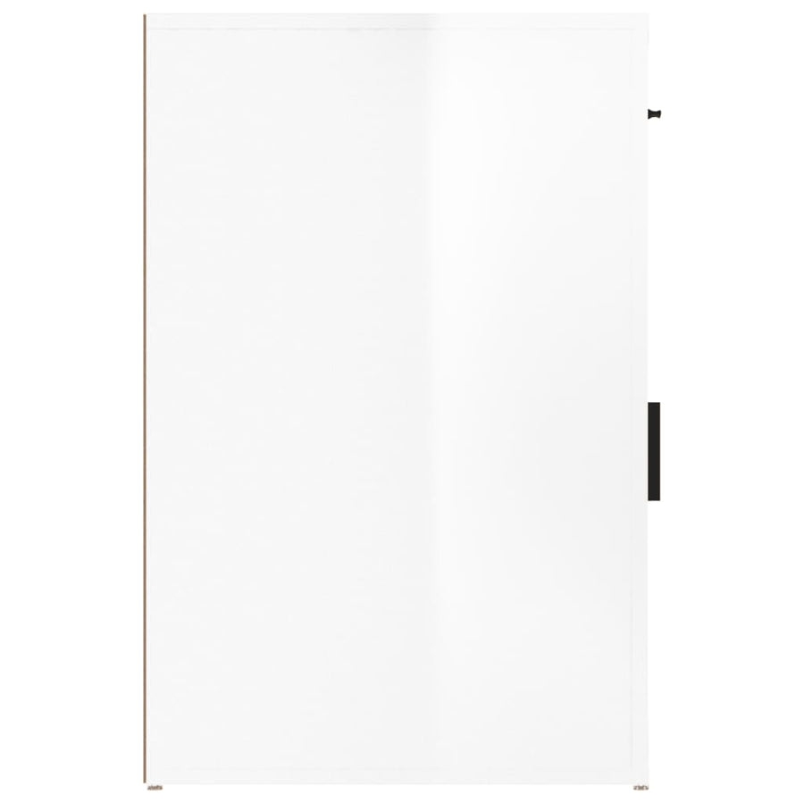 Bureaukastje 40X49X75 Cm Bewerkt Hout Hoogglans Wit