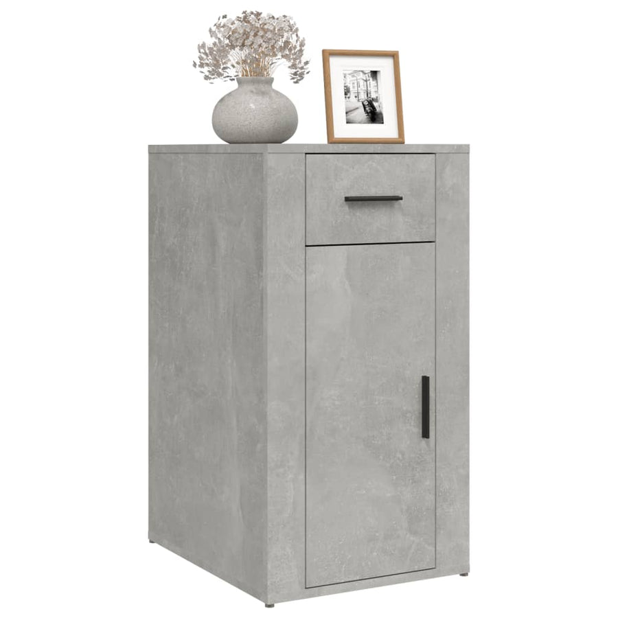 Bureaukastje 40X49X75 Cm Bewerkt Hout Betongrijs