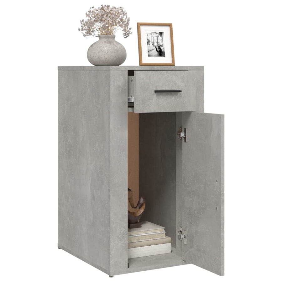 Bureaukastje 40X49X75 Cm Bewerkt Hout Betongrijs