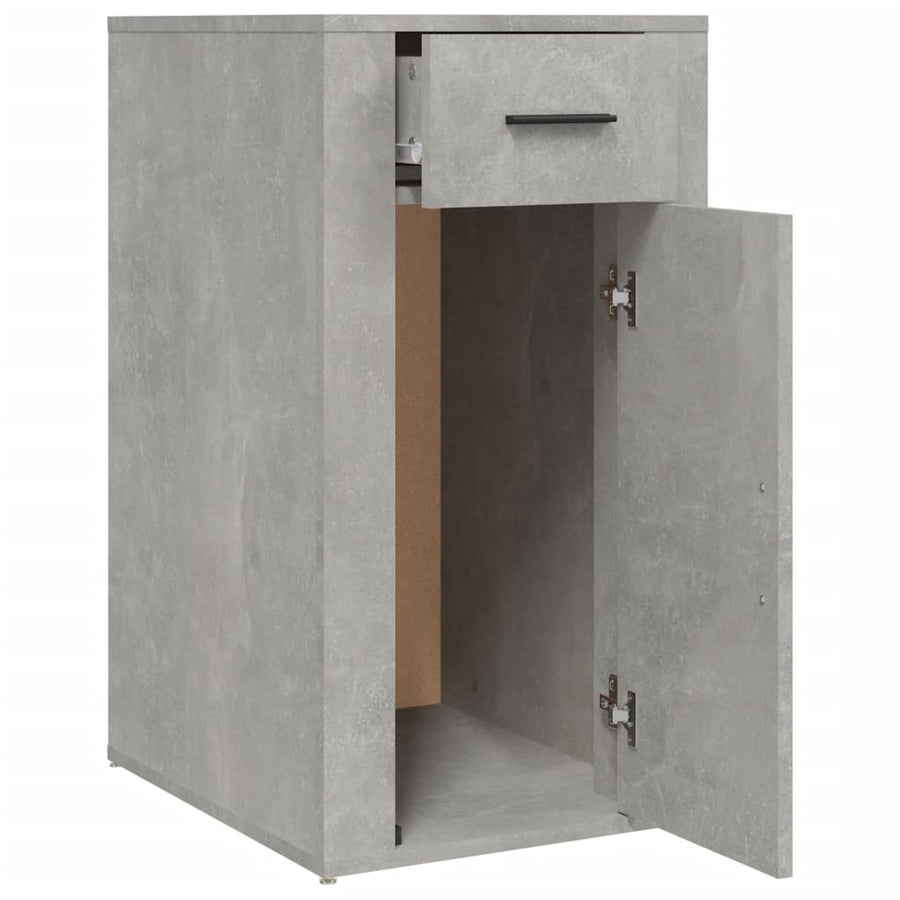Bureaukastje 40X49X75 Cm Bewerkt Hout Betongrijs