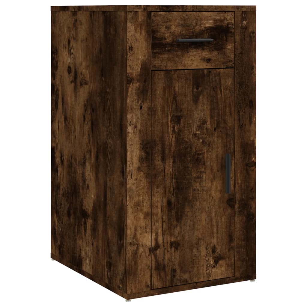 Bureaukastje 40X49X75 Cm Bewerkt Hout Gerookt Eikenkleurig