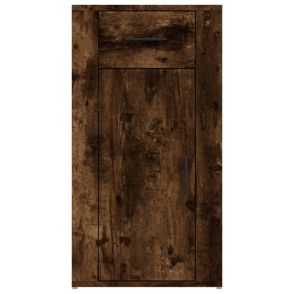 Bureaukastje 40X49X75 Cm Bewerkt Hout Gerookt Eikenkleurig